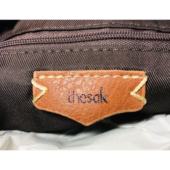 The Sak Womens Brown Montara Vegan Wooden Boho Beaded Hobo Shoulder Handbag NWT - Picture 8 of 9